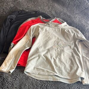 Set of 3 Under Armour YSM Boys Fitted Coldgear, Heatgear